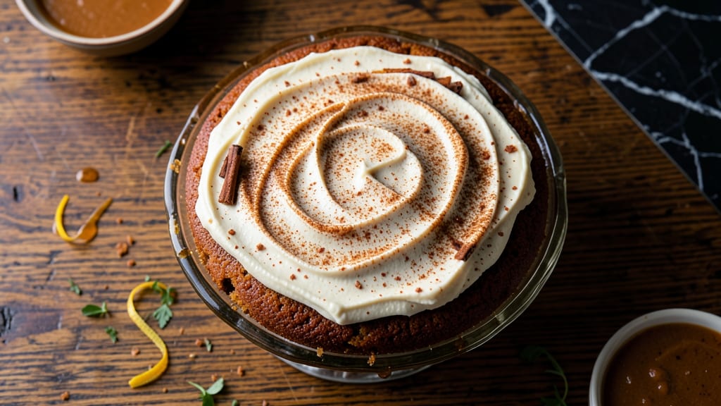 Applesauce Cake With Cinnamon Cream Cheese Frosting Recipe: Warm Spice and Tangy Cream Cheese Harmony