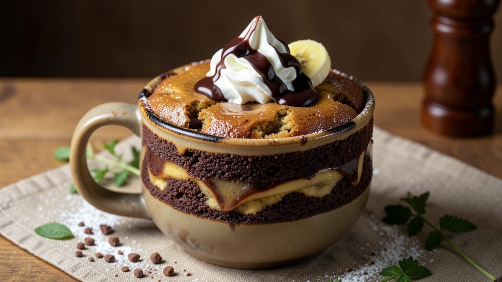 Banana Chocolate Microwave Cake Recipe: Single-Serve Indulgence in 5 Minutes