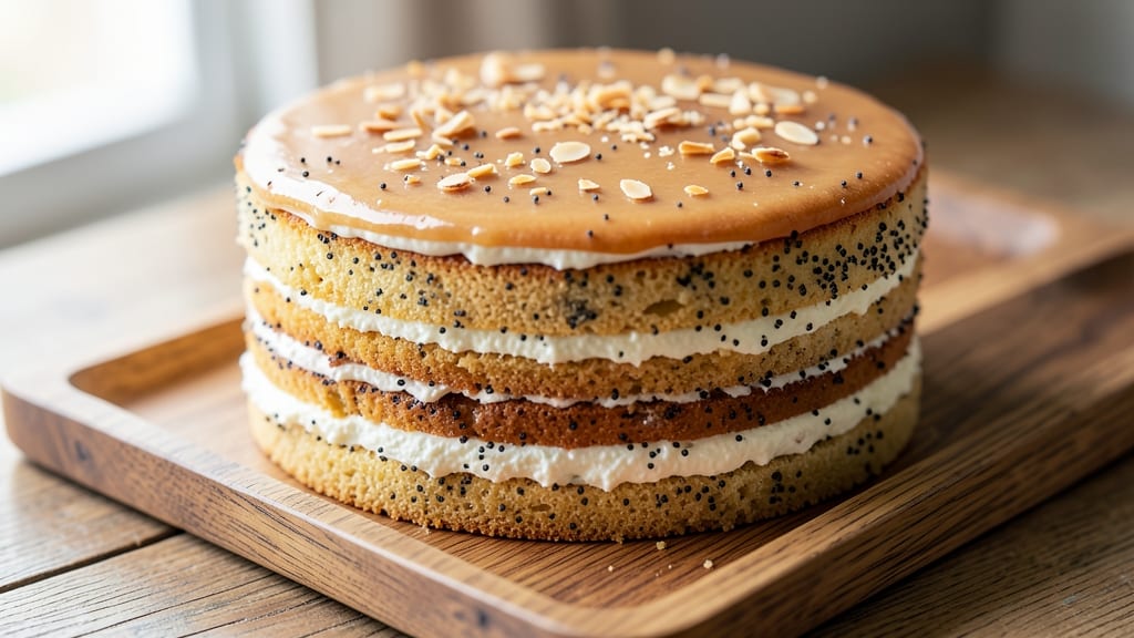Almond Poppyseed Cake Recipe: Buttery Swirls and Toasted Nut Magic
