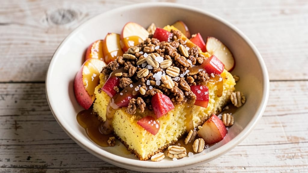 Apple Crunch Recipe With Yellow Cake Mix: Buttery Streusel Crunch Over Moist Apple Layers
