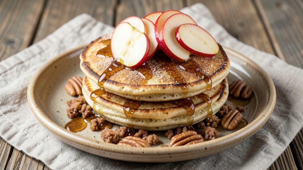 Apple Fritter Pancake Recipe: Cinnamon-Sugar Crunch Over Fluffy Stacks