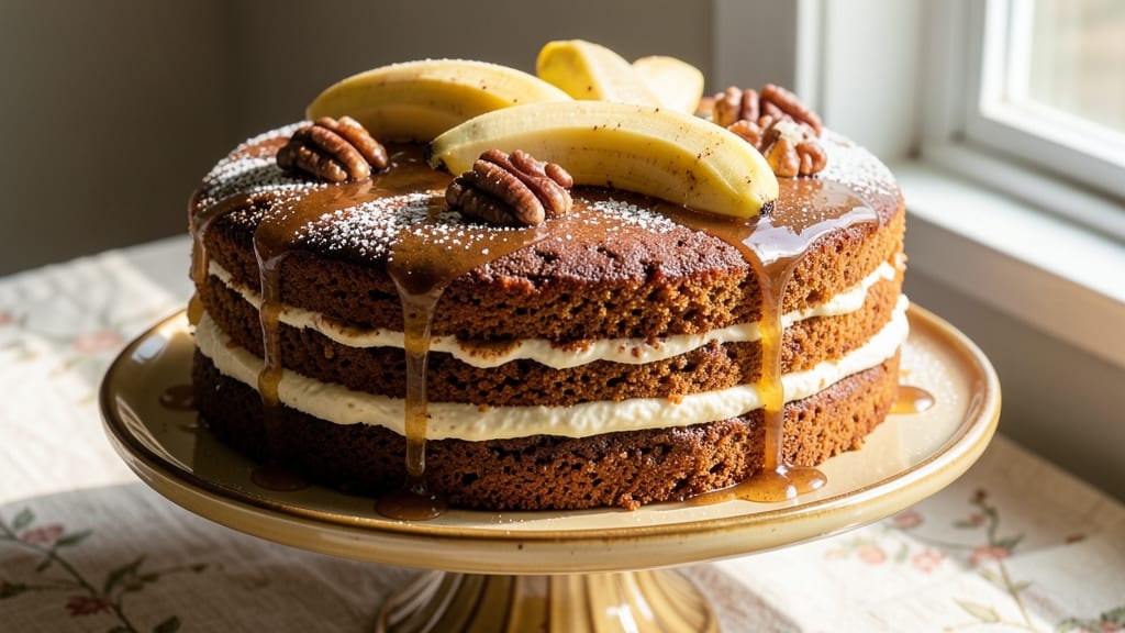 Anna Olson's Banana Cake Recipe: Velvet Crumb with Spiced Rum Infusion