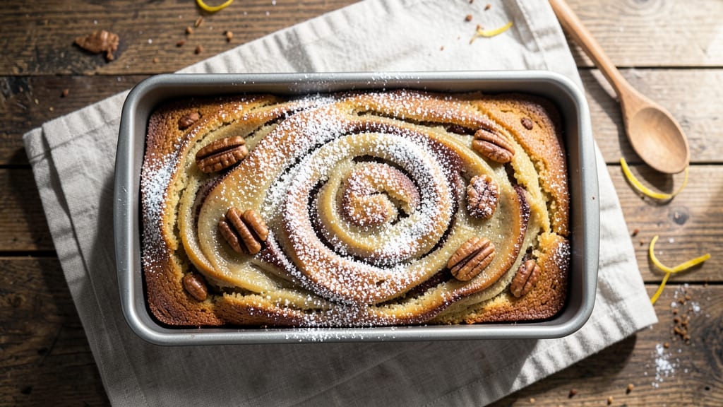 Banana Cake Loaf Tin Recipe: Golden Crust, Soft Swirls, No Mess
