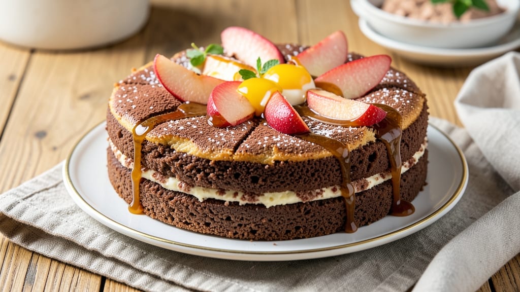 Apple Egg Cocoa Cake Recipe: Fudgy Layers with Hidden Moisture Boost