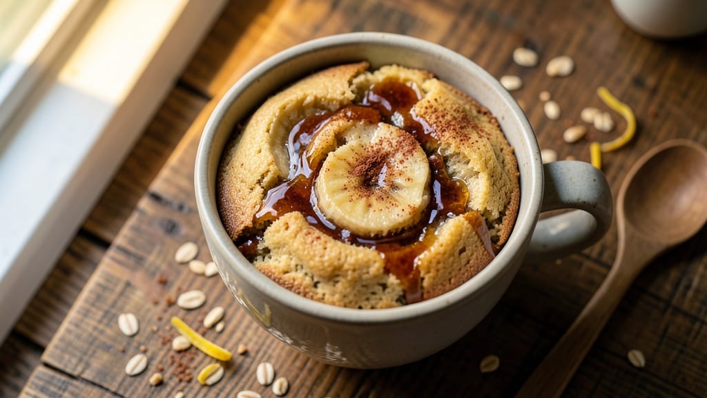 Banana Oat Microwave Mug Cake Recipe: Single-Serve Warmth in 3 Minutes