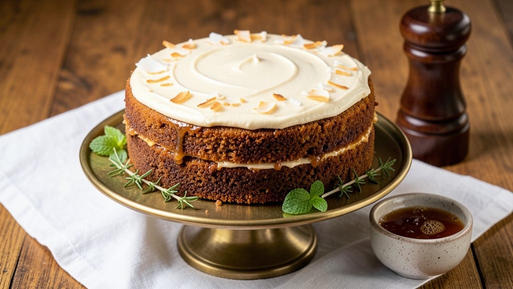 Authentic Caribbean Rum Cake Recipe: Spiced Rum Soak and Toasted Coconut Crunch