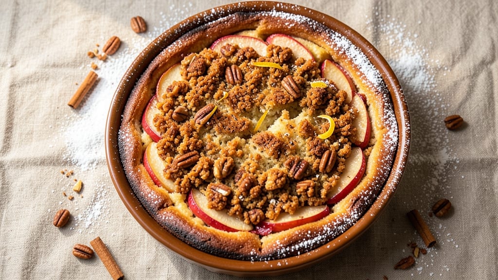 Baked Apple Cake Recipe: Warm Spice Streusel Hugs Caramelized Apple Layers
