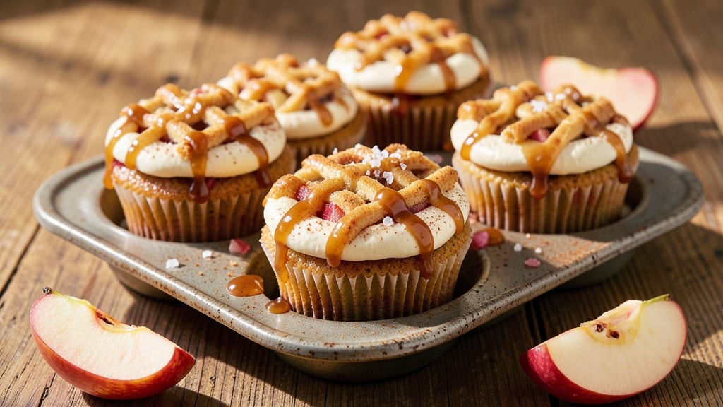 Apple Pie Cupcake Treats Recipe: Mini Dessert Tower With Crusty Crown