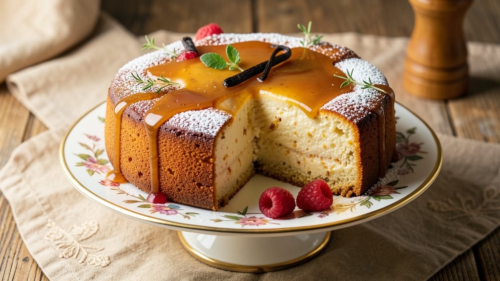 Baked Custard Cake Recipe: Silky Smooth Layers With Vanilla-Kissed Cream