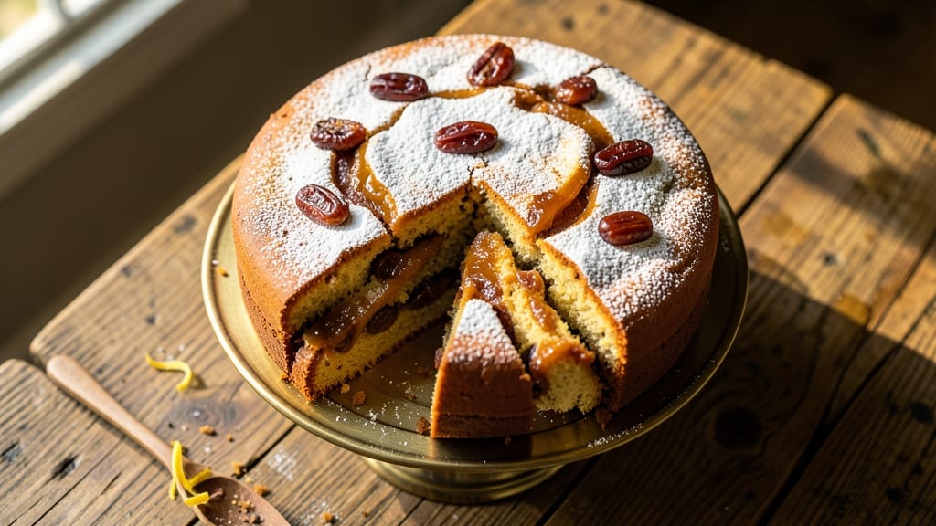 Banana Date Cake Recipe: Fudgy Swirls and Caramelized Banana Streaks