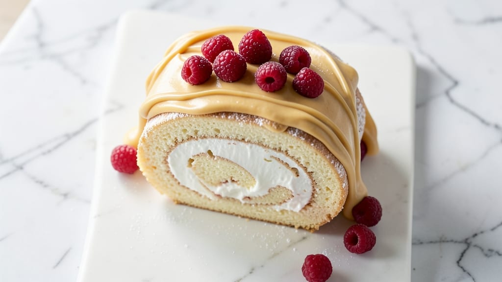Angel Food Cake Roll Ups Recipe: Light-as-Air Swirls With Creamy Filling
