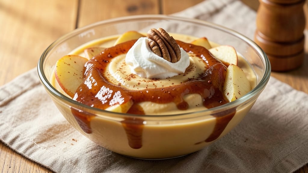 Apple Cheesecake Dip Recipe: Warm Spiced Apple Filling Over Creamy Cheese Base