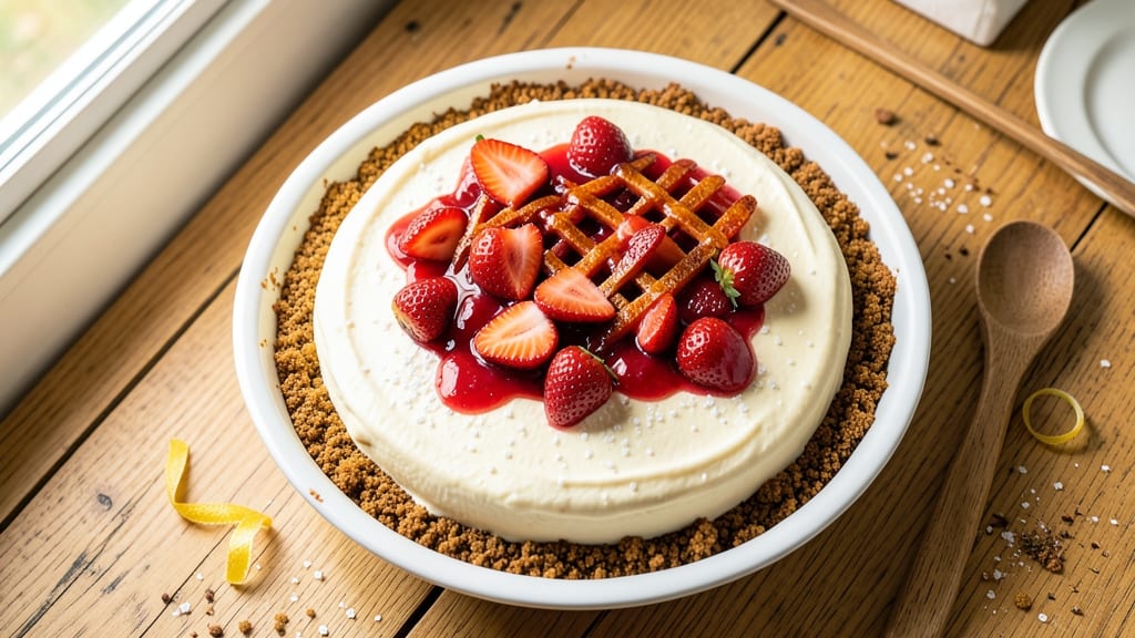 Baked Strawberry Cheesecake Recipe: No-Bake, Crack-Free Magic