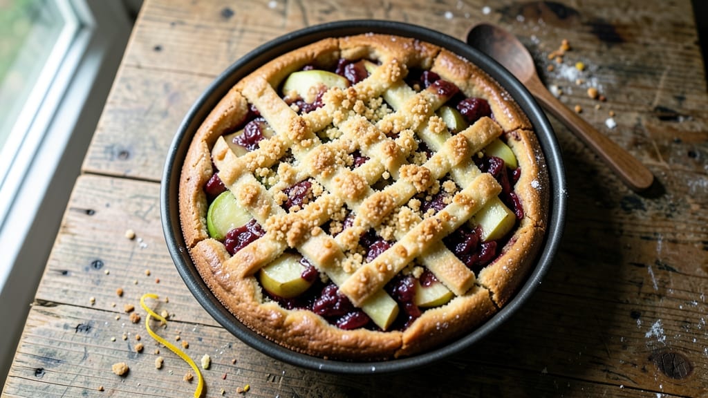 Apple and Mincemeat Cake Recipe: Spiced Rum Streusel Hugs Warm Fruit Layers