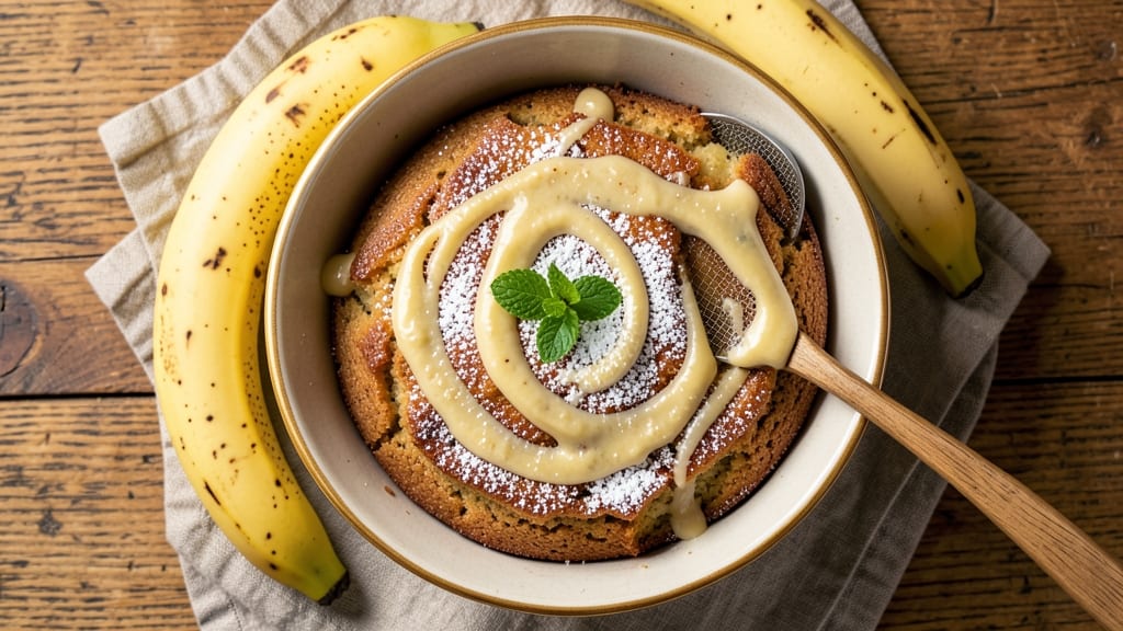 Banana Cake Recipe Using 2 Bananas: Spiced Rum Swirl with Ultra Moist Crumb