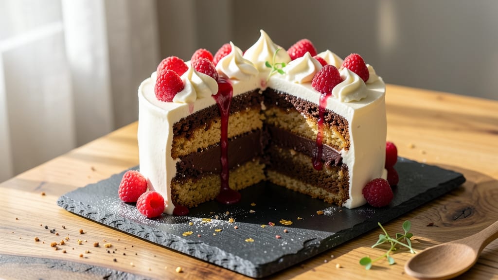 Ark Cake Slice Recipe: Layered Vanilla and Pecan Perfection