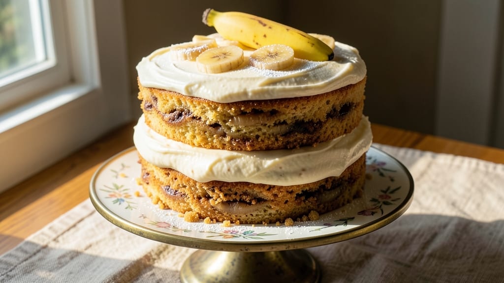 Banana Cake Recipe Like Sara Lee: Moist Vanilla Layers With Buttery Streusel Crown