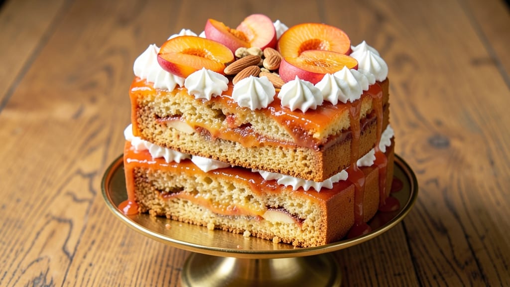 Banana Apricot Cake Recipe: Tropical Swirl With Buttery Streusel Crown