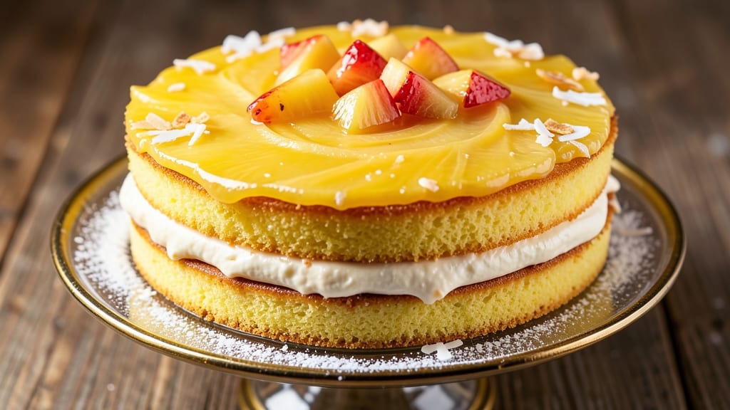 Ananas Cake Recipe: Tropical Layers With Pineapple-Pearlled Frosting