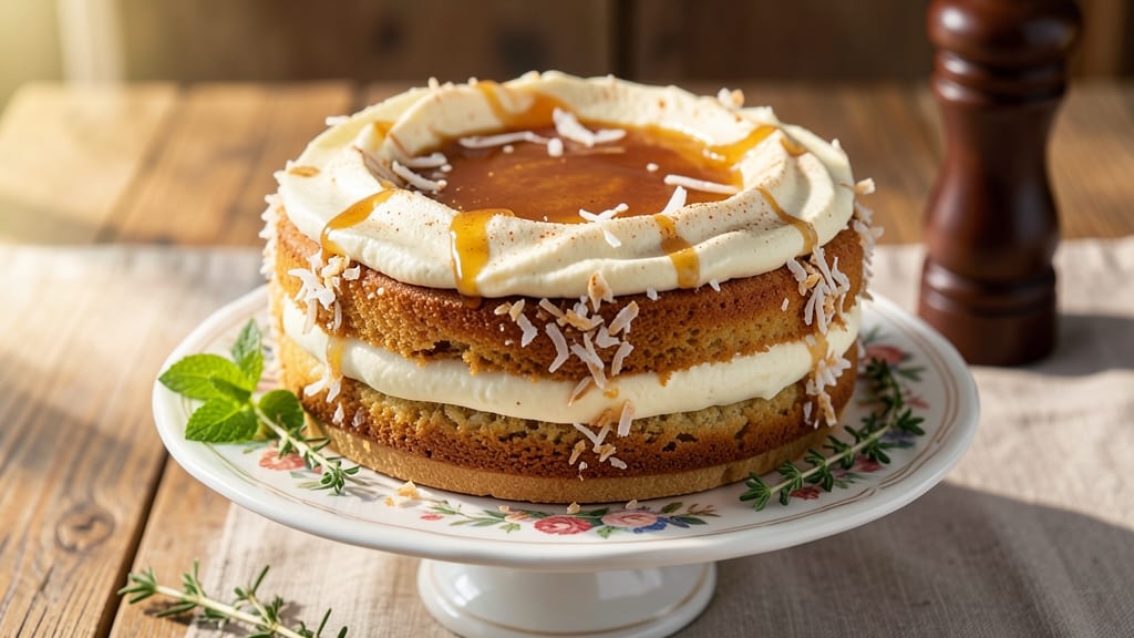 Bahamian Coconut Cake Recipe: Tropical Rum-Infused Layers with Vanilla Bean Depth