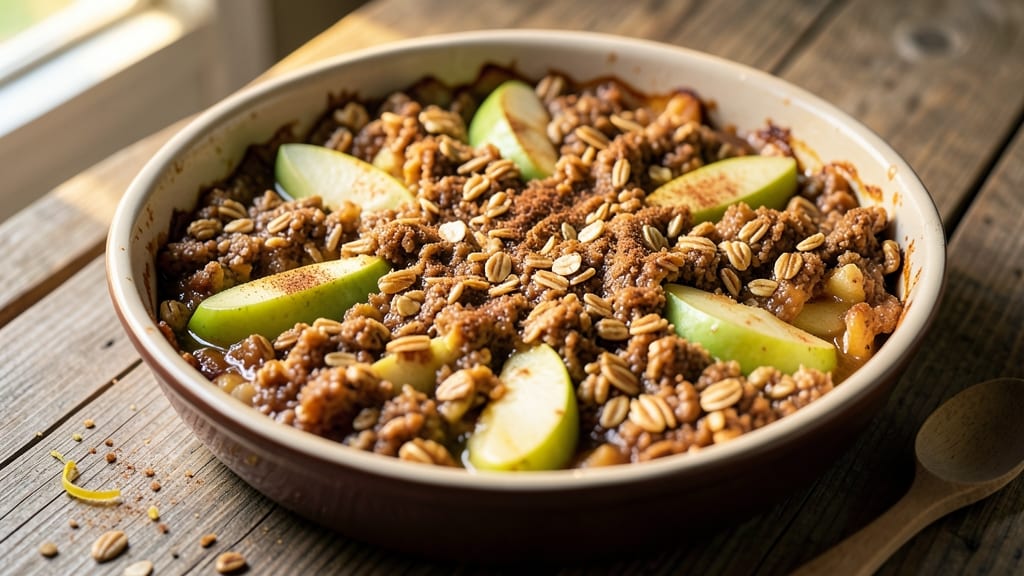Apple Crisp Recipe With Cake Mix And Oatmeal: No-Bake Streusel Magic in 30 Minutes