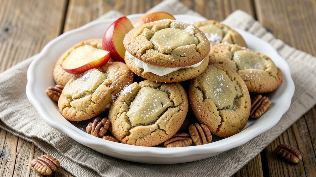 Apple Cheesecake Cookies Recipe: Caramelized Apple Bites With Cream Cheese Swirl