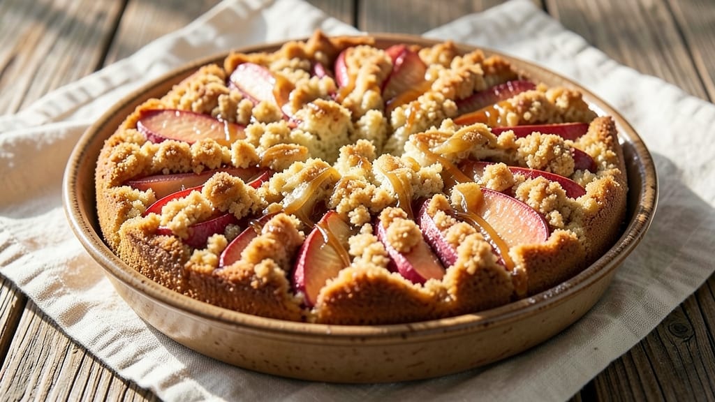Apple Cake Recipe With Crumble Topping: Buttery Streusel Shards Over Spiced Apple Layers