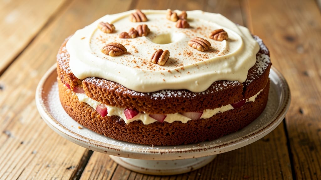 Apple Spice Cake Recipe With Box Mix: Warm Vanilla Spice Streusel Hugs Moist Apple Layers