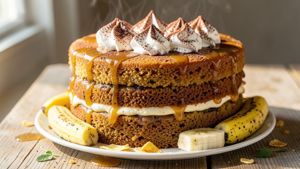 Banana Bliss Cake Recipe: Warm Spice Streusel Hugs Ultra-Moist Layers
