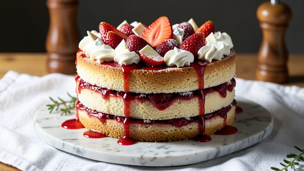 Ambrosia Bakery Strawberry Cake Recipe: Layers of Velvety Frosting and Juicy Berries