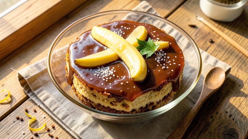 Banana Maple Cake Recipe: Warm Spice Streusel Hugs Caramelized Banana Layers