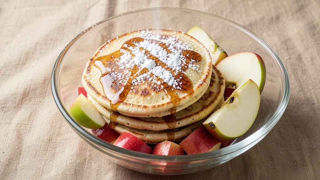 Banana Apple Pancake Recipe: Fluffy Stacks With Spiced Rum Streusel Crown
