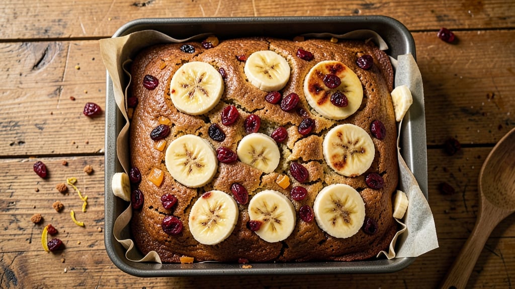 Banana and Dried Fruit Cake Recipe: Chewy Texture With Nutty Crunch