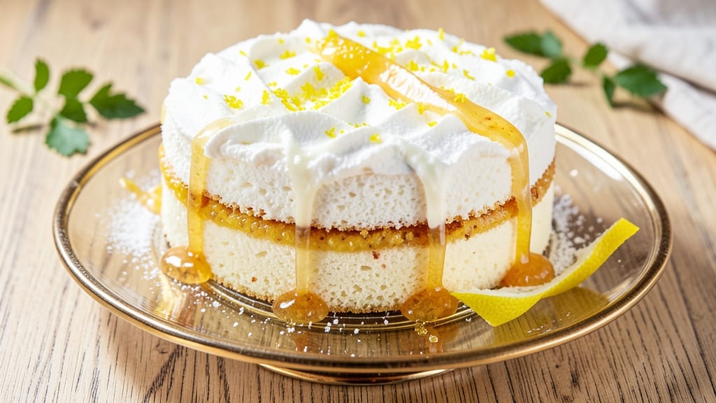 Angel Food Cake With Lemon Filling Recipe: Light-as-Air Cloud With Zesty Zing