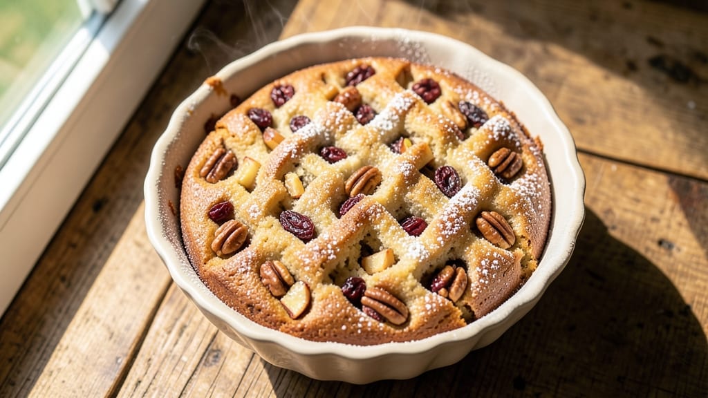 Apple Cake With Walnuts And Raisins Recipe: Spiced Nut-Fruit Crunch in One Bowl