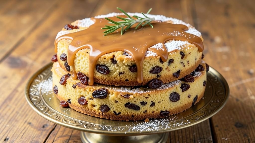 Amazin Raisin Cake Recipe: Warm Spiced Rum Streusel Hugs Moist Layers