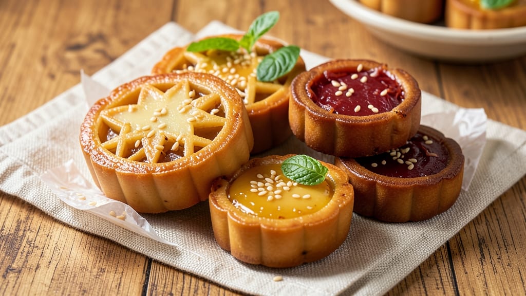 Baked Mooncake Recipe: Lotus Paste Filled With Silky Bean Cream
