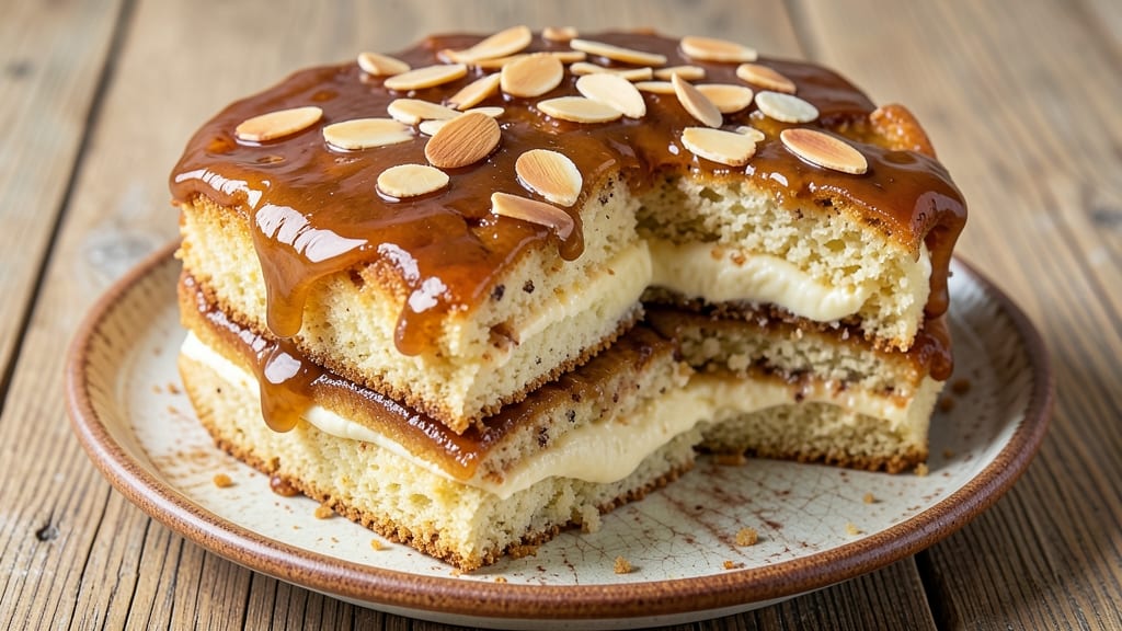 Authentic German Bee Sting Cake Recipe: Rum-Soaked Layers With Crunchy Topping