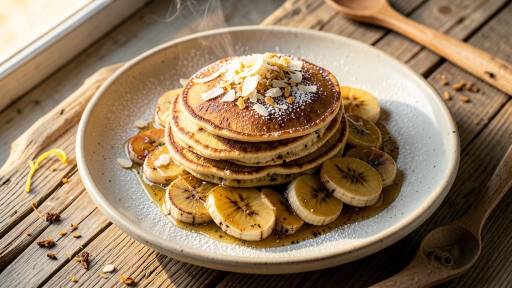 Bahamian Banana Pancakes Recipe: Spiced Rum Infusion and Golden Caramelized Top