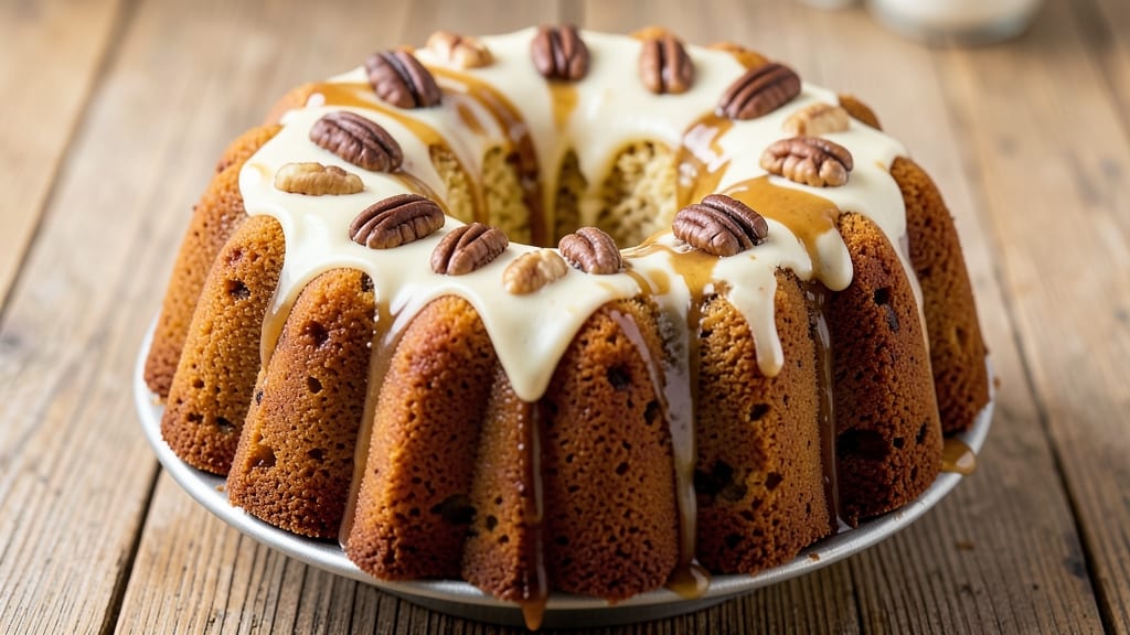 Banana Cake Bundt Pan Recipe: Golden Swirls and Buttery Streusel Crunch
