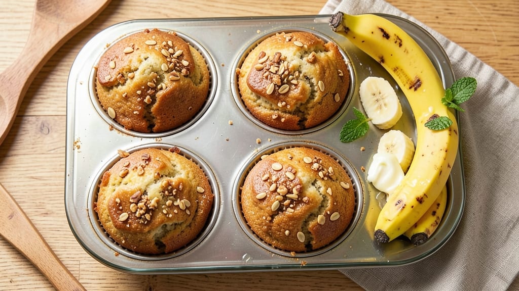 Banana Muffins Recipe With Pancake Mix: No-Fuss Breakfast Bites in One Bowl