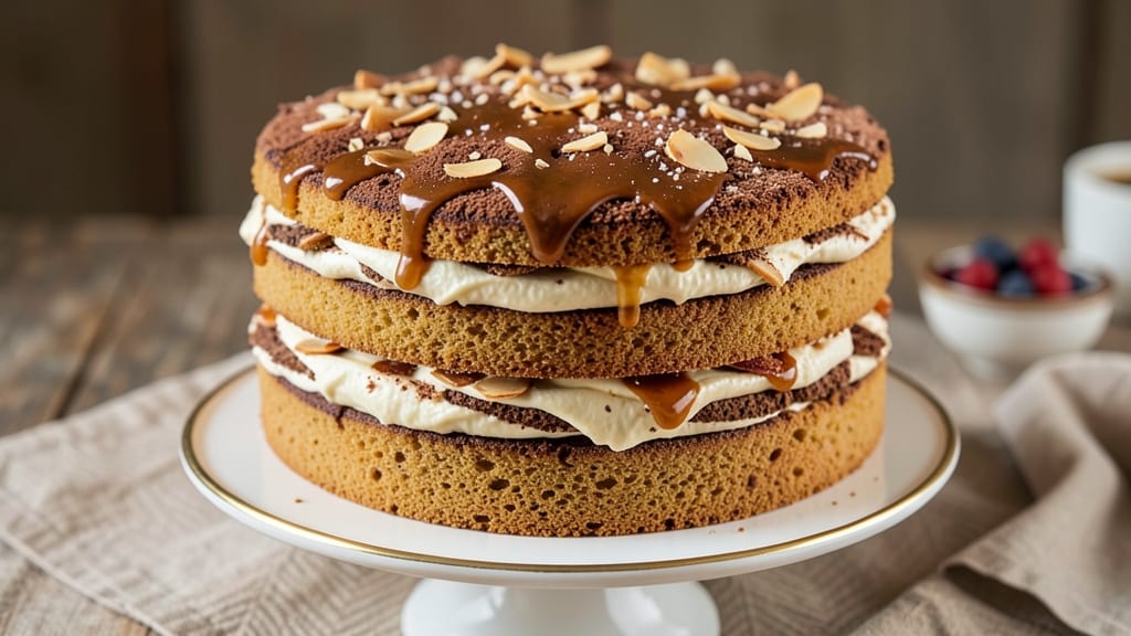 Almond Tiramisu Cake Recipe: Nutty Layers and Coffee Infusion Magic