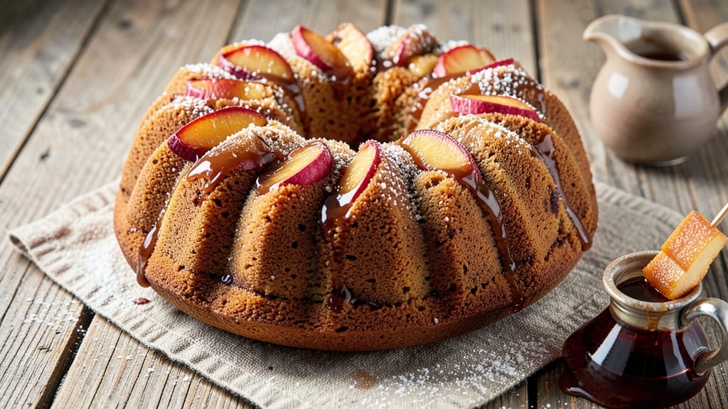 Apple Rum Bundt Cake Recipe: Boozy Streusel Crown Over Spiced Apple Layers