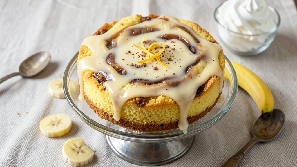 Banana Cake Recipe Made With Yellow Cake Mix: One-Bowl Moistness With Banana Swirl Magic
