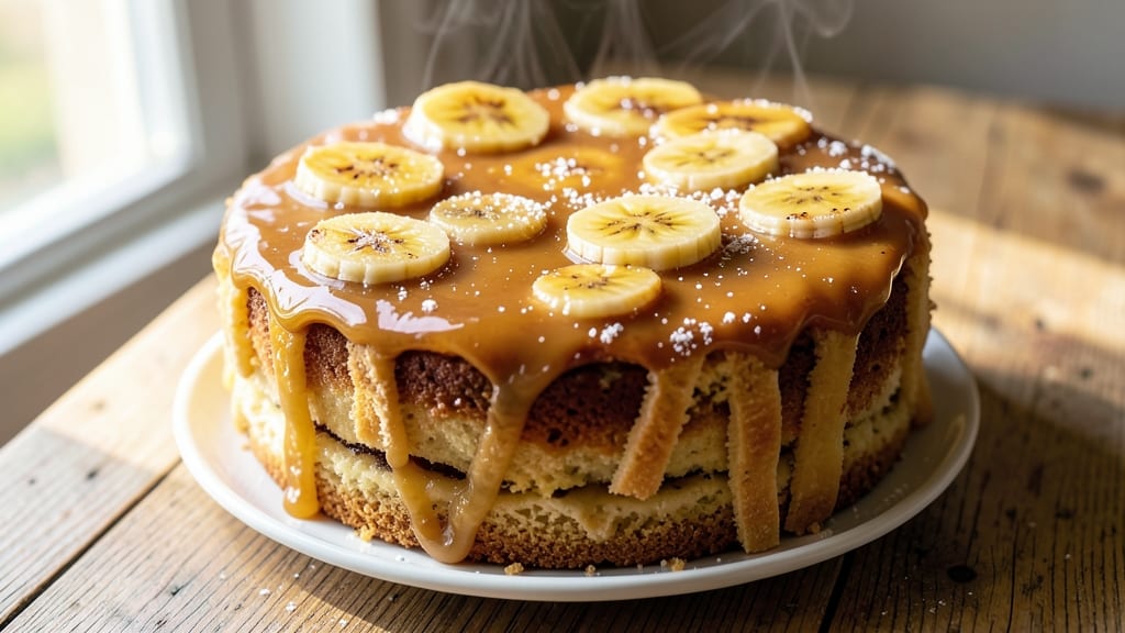 Banana Custard Cake Recipe: Silky Vanilla Layers With Hidden Rum Soak