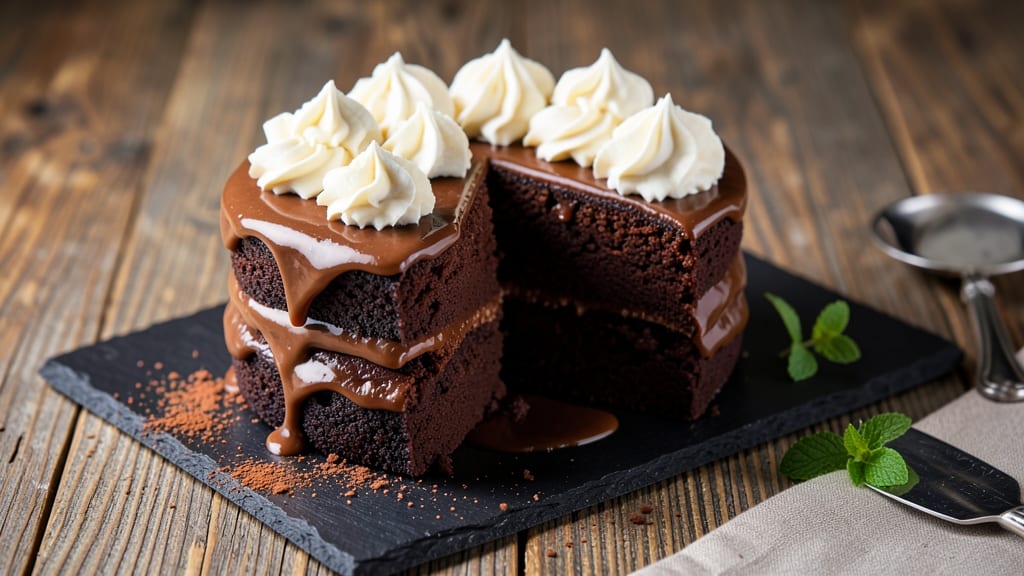 Alton Brown's Devil's Food Cake Recipe: Fudgy Layers and Boozy Moisture Magic