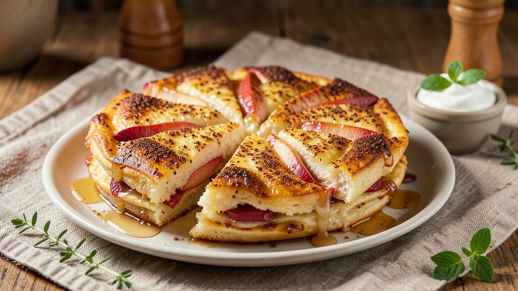 Baked Apple Pancakes Recipe Walker Brothers: Spiced Rum Streusel Hugs Warm Apple Layers