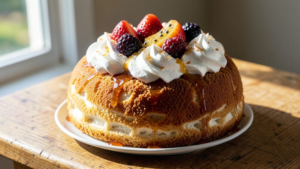 Australian Pavlova Cake Recipe: Crispy Meringue Shell With Tropical Fruit Magic