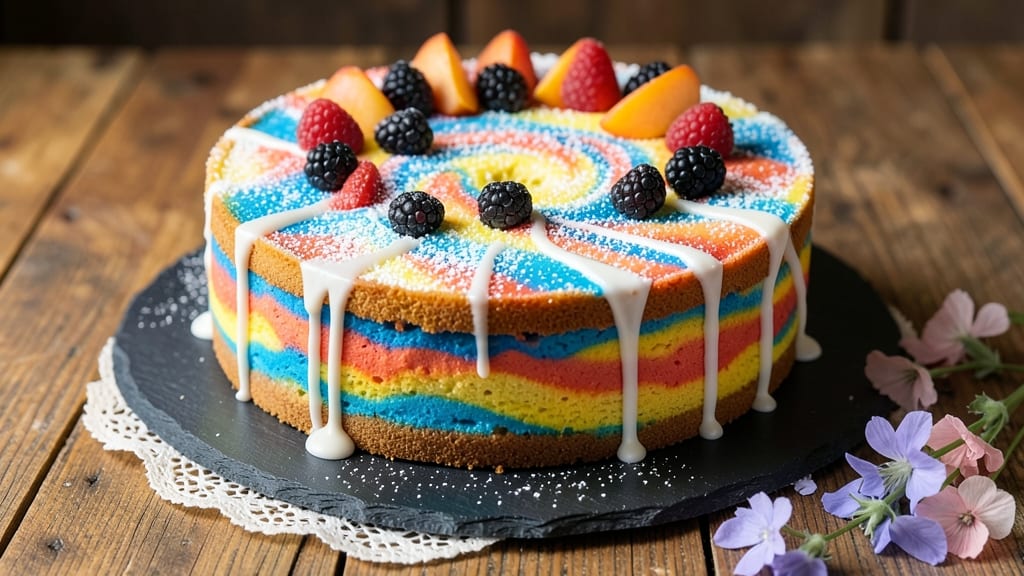 Baked By Melissa Tie Dye Cake Recipe: Psychedelic Swirls Without the Mess