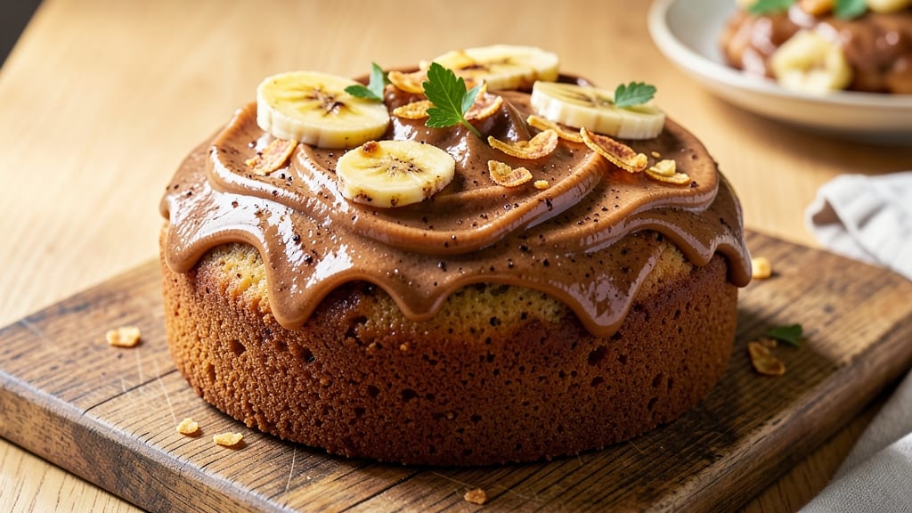 Banana Cake With Brown Sugar Frosting Recipe: Caramelized Banana Swirls and Buttery Frosting Bliss